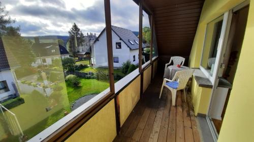 Erkély/terasz, Ferienwohnung Rolf in Crottendorf