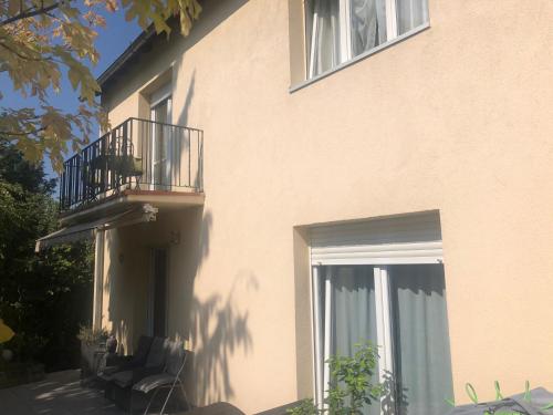 外部景觀, Pension mit Herz und Garten in 迪欽根