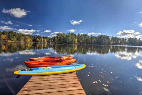 Lakefront Eagle River Retreat w/ Dock & Fire Pit!