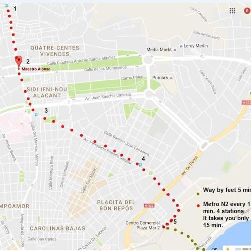  квартира для семьи, 85 м, 20 мин к морю, 24 часа парковка in Alicante