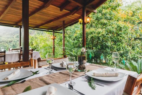 Étterem, Piripe Wellness Lodge in Nanegalito