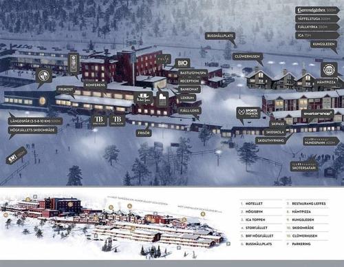 Ski-in ski-out Salen Hogfjallet 4 plus 2 baddar in Koarskar