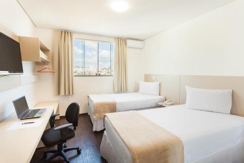 Front Hotel Expominas The 3-star Icone Expominas offers comfort and convenience whether youre on business or holiday in Belo Horizonte. Featuring a complete list of amenities, guests will find their stay at the property a