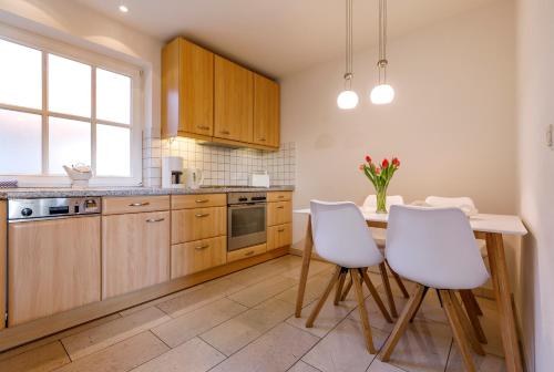 廚房, Gästehaus Drostenhof (Gastehaus Drostenhof) in 雷斯