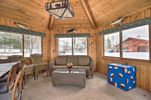 Expansive Ruth Lake Home with Dock, Fire Pit and Beach in Crosslake (MN)