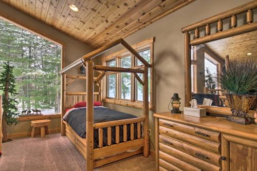 Expansive Ruth Lake Home with Dock, Fire Pit and Beach in Crosslake (MN)