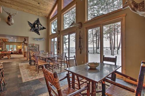 Expansive Ruth Lake Home with Dock, Fire Pit and Beach in Crosslake (MN)