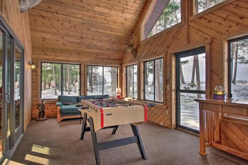 Expansive Ruth Lake Home with Dock, Fire Pit and Beach in Crosslake (MN)