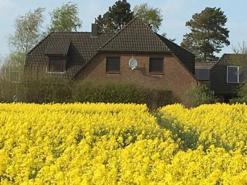 Zwischen den Feldern in Brebel, Deutschland