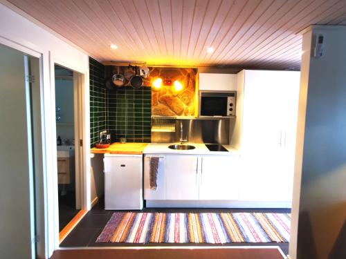 주방, Stayin Borgafjäll -Tuffa Lillstugan -Mysigt centralt bakom hotellet (Stayin Borgafjall -Tuffa Lillstugan -Mysigt centralt bakom hotellet) in 키텔피얄