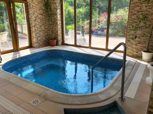 Hot tub, Aranybanya Hotel in Abaújvár