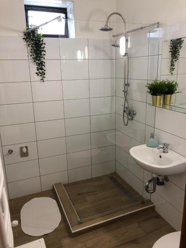 Bathroom, L&R Apartment in Sziget