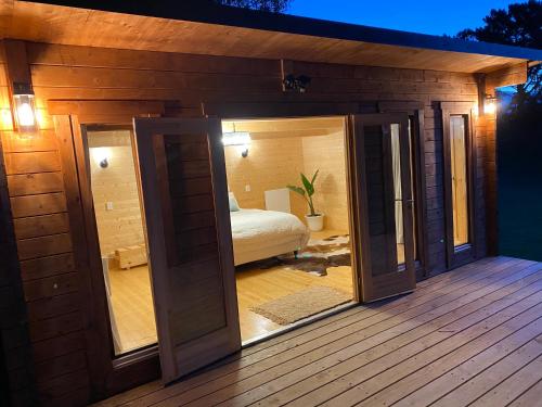 Blue spring cabin