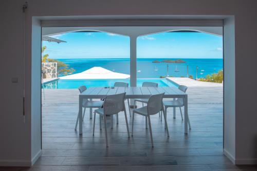 Balcony/terrace, Sunset Palm - Villa Creole avec piscine face au coucher de soleil et a la reserve Cousteau in Bouillante