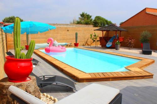 Coin de paradis ! Dépéndance & Piscine chauffée gîte à louer Rivesaltes