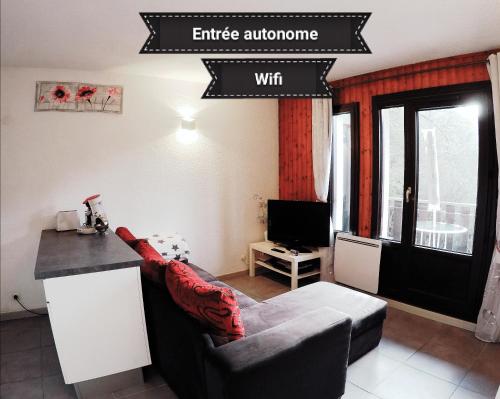 Studio plein sud, Wifi, Parking