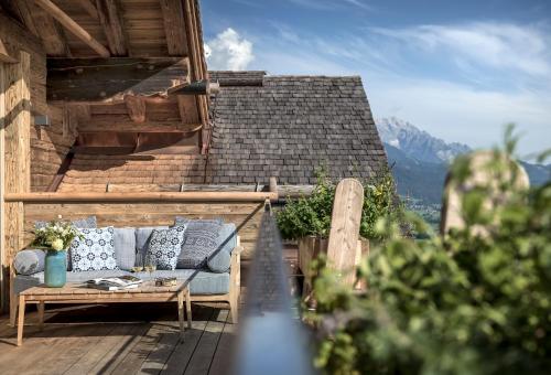 balkon/terras, BergWärtsGeist SENHOOG Luxury Holiday Homes (BergWartsGeist SENHOOG Luxury Holiday Homes) in Leogang