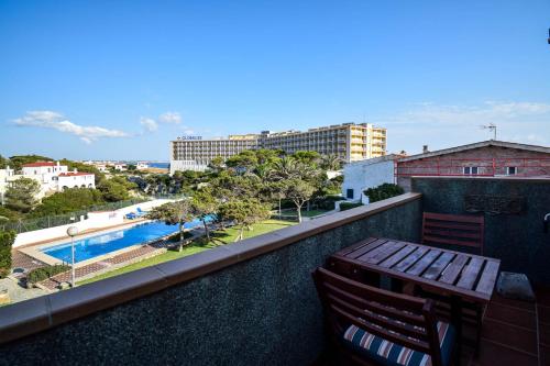 Apartamento 2 habitaciones con piscina, en Cala Blanes