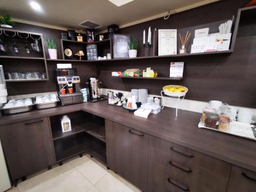 餐厅, Hotel Poarta Transilvaniei in 比斯特里察