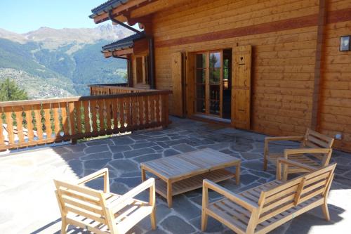 Erkély/terasz, Croix Noires FABULOUS & LUXURY chalet 11 pers by Alpvision Residences in Vex