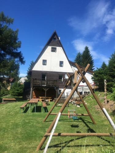 A szálláshely kívülről, Chata Helena in Vejprty