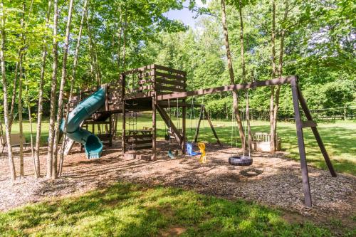 New Listing! Two Cabins with Hot Tubs, Playground, Sleeps 22