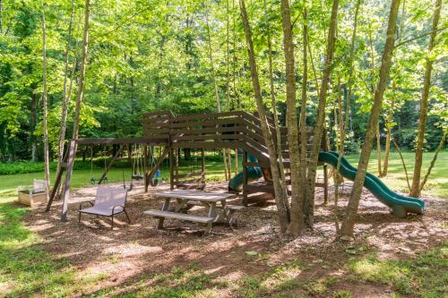 New Listing! Two Cabins with Hot Tubs, Playground, Sleeps 22