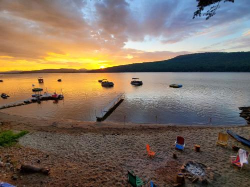 Browns Beach at Schroon Lake in Schroon Lake, USA