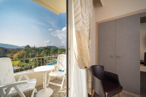 ระเบียง/ชานเรือน, โรงแรมอริสตัน โมลิโน บูจา (Hotel Ariston Molino Buja) in อบาโน่ แตร์เม