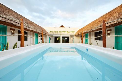 Úszómedence, Hotel Pelicano in Chiquilá
