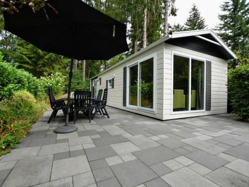 Exterior view, Nice chalet with dishwasher and wooded location in Vorden