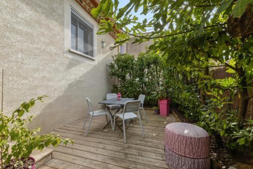 Maison d'une chambre avec jardin clos et wifi a Poussan