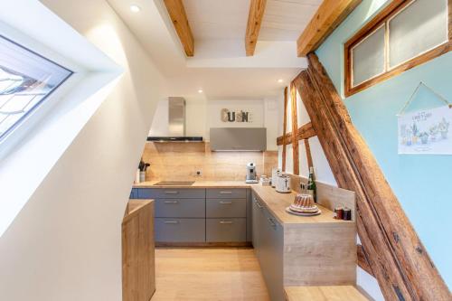 köök, Gîte La Rodernelle - Sauna - Patio - Climatisation - Vue sur Château du Haut Kœnigsbourg (Gite La Rodernelle - Sauna - Patio - Climatisation - Vue sur Chateau du Haut Kœnigsbourg) in Saint-Hippolyte (Alsace)