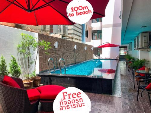 Scandia Beach Hotel - Soi 7 Best Location - 200m to Beach next to Food Market, Jomtien pláž
