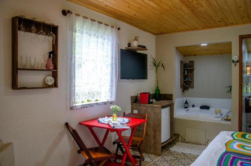 Közös társalgó / TV, Pousada Polessas in Mauá (Rio de Janeiro)