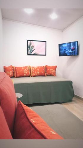 1 double bed, 2 twin beds, 2 sofa beds
