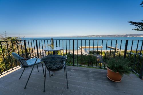 陽台/露台, Bellevue Molet apartments Koper in 科佩爾