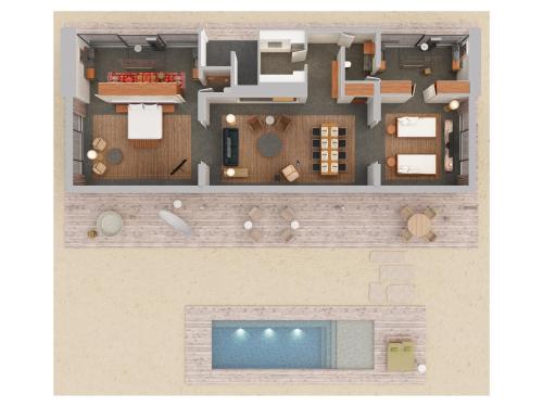 2 bedrooms, 4 beds