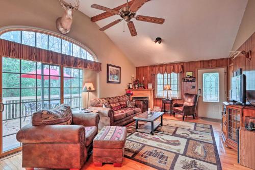 Poconos Home with Game Room Walk to Lake Harmony!