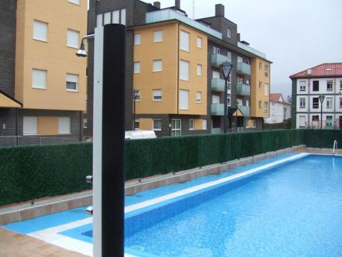 One bedroom appartement with city view shared pool and balcony at Unquera 5 km away from the beach
