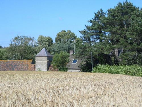 Rural g te surrounded by fruit trees