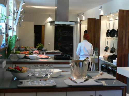 餐廳, Villa Mittermeier, Hotellerie & Restaurant in 羅騰堡歐布德爾濤貝爾