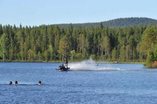 Spacious house beside a lake in Swedish Lapland