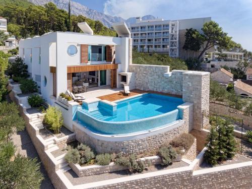 Luxury Seafront Villa Brela Pride with private heated pool at the beach in Brela - Baska Voda - image 8