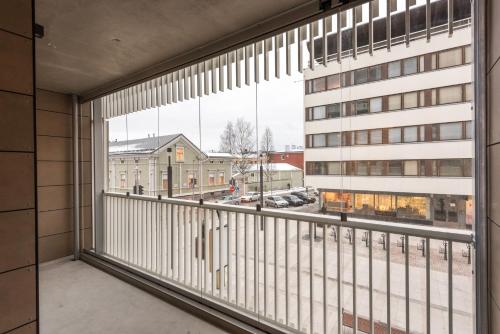 Balcony/terrace, Trendy Homes Oulu Marski Apartments in Oulu City Center