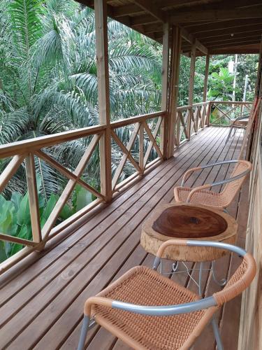 Balcony/terrace, Forest Lodge in Uvita