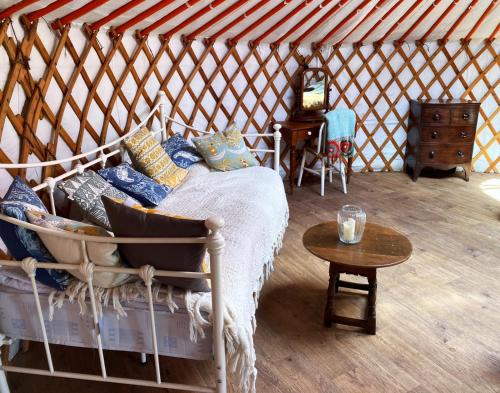 Beautiful Rural Yurt with Fire pit near Bruton - main image