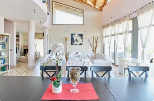 6 bedrooms villa with sea view private pool and jacuzzi at Olivella