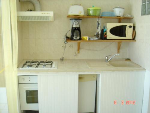 مطبخ, Appartement spacieux a Bois des Nefles, 70 m², piscine partagee in Saint Paul