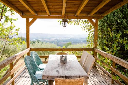 Home set in olive grove with stunning views